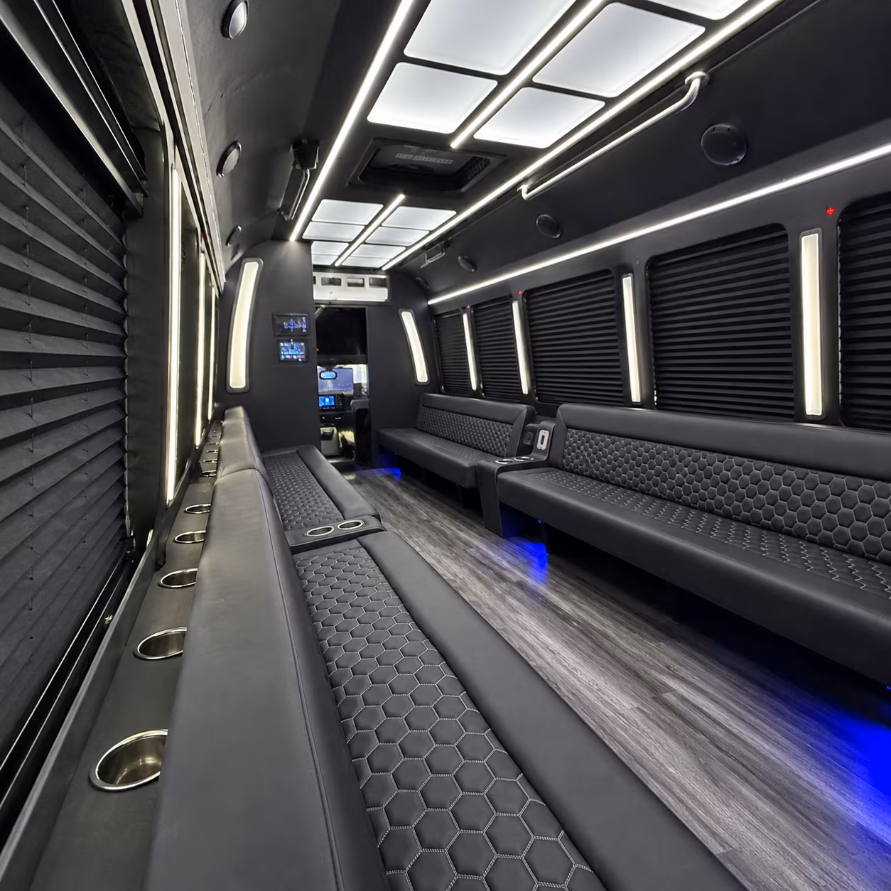 sunrise party bus rentals inside